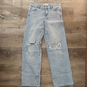 Classic Light Blue Straight Leg Jeans